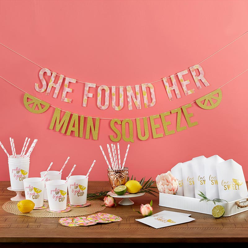 She Found Her Main Squeeze 49 piece Party Kit - Main Image | My Wedding Favors