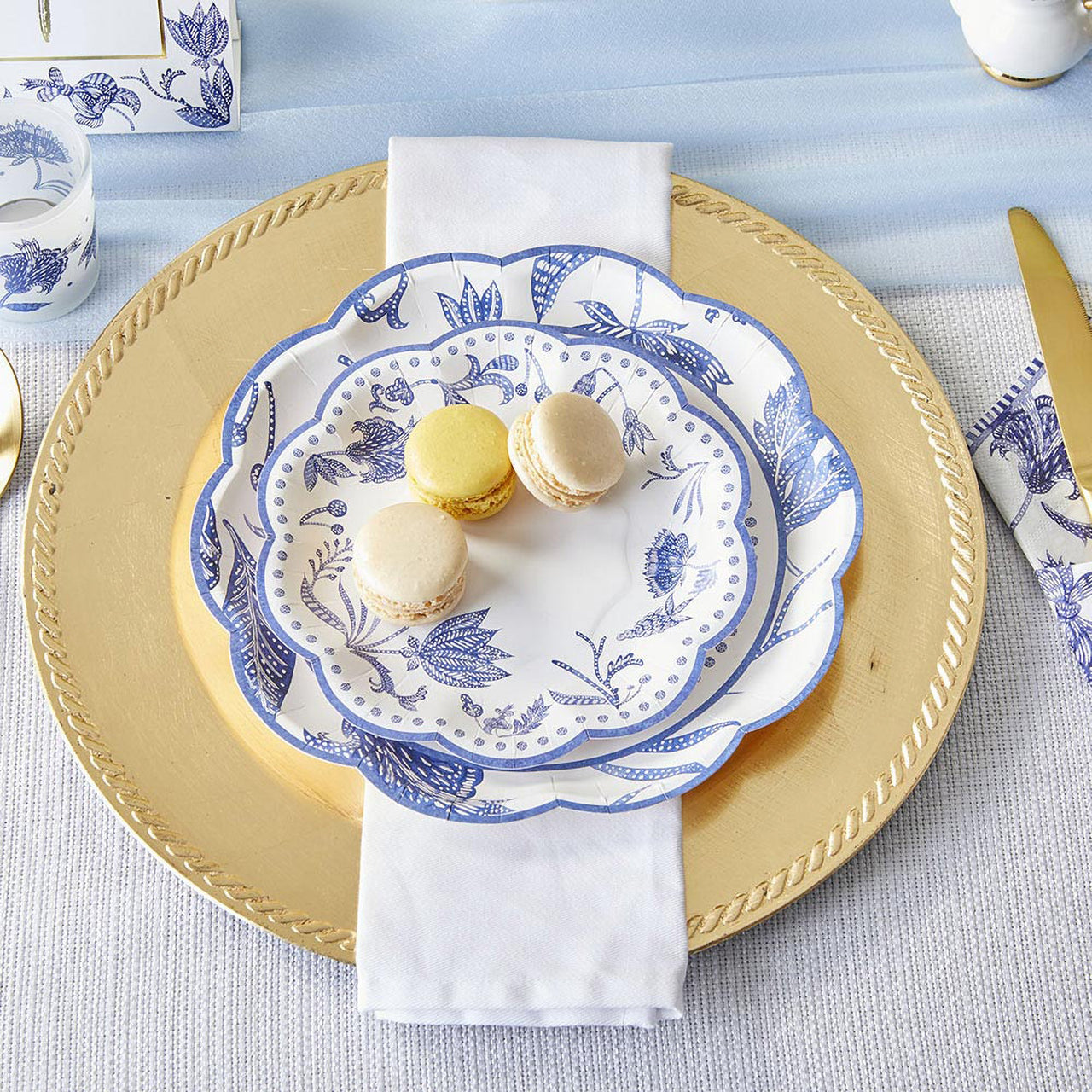 Blue Willow 62 Piece Party Tableware Set (16 guests) Alternate Image 4 - My Wedding Favors