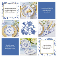 Thumbnail for Blue Willow 62 Piece Party Tableware Set (16 guests) Alternate Image 5 - My Wedding Favors