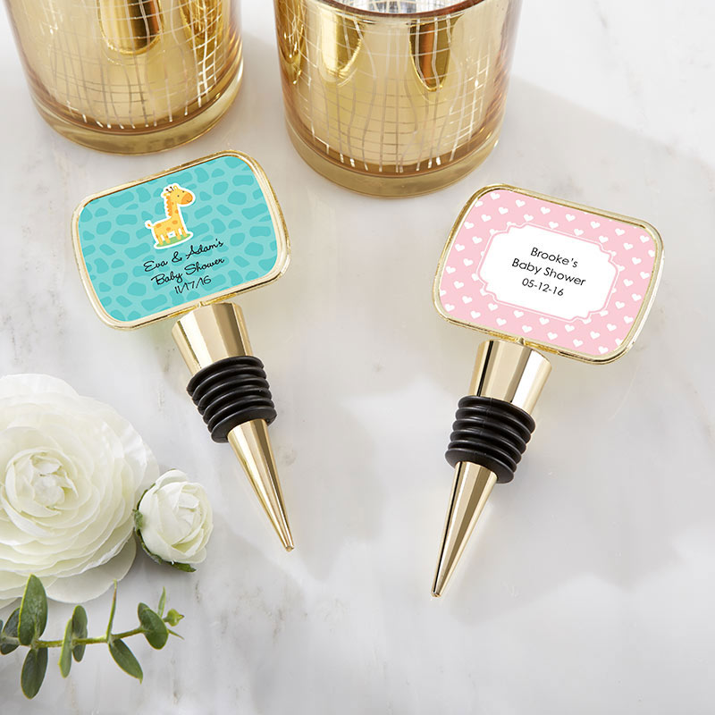 Personalized Gold Bottle Stopper - Alternate Image 3 | My Wedding Favors