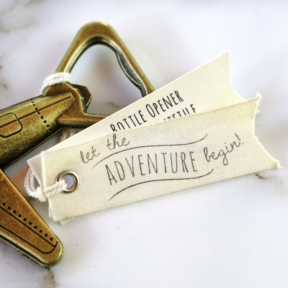 Let the Adventure Begin Airplane Bottle Opener - Alternate Image 4 | My Wedding Favors