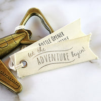 Thumbnail for Let the Adventure Begin Airplane Bottle Opener - Alternate Image 4 | My Wedding Favors