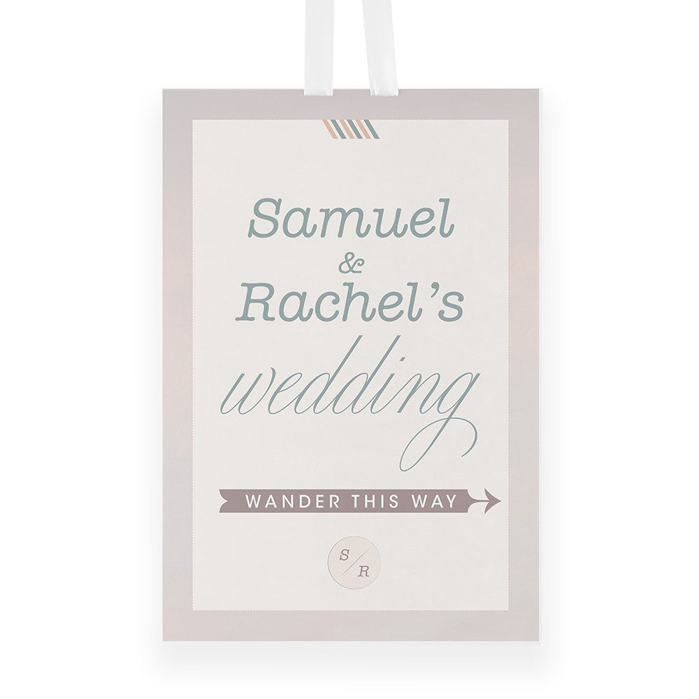 Personalized Wanderlust Directional Poster - Alternate Image 4 | My Wedding Favors