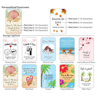 Thumbnail for Personalized Sunscreen Favors with Carabiner (Many Designs Available) - Alternate Image 3 | My Wedding Favors