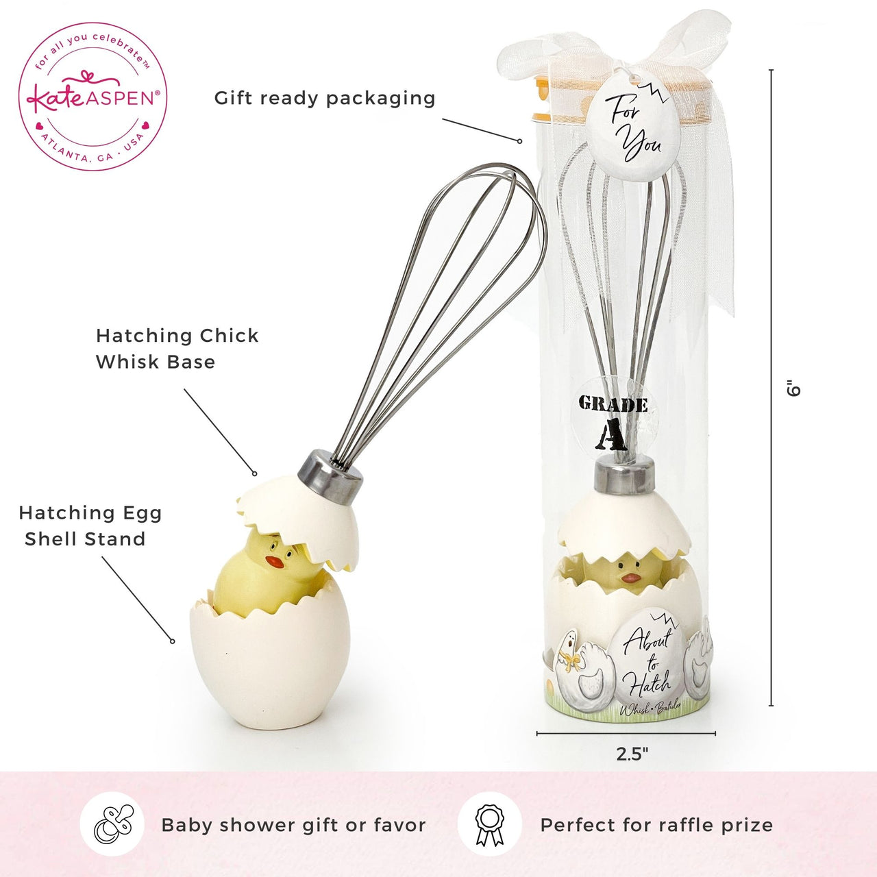 About to Hatch Stainless Steel Egg Whisk - Alternate Image 7 | My Wedding Favors