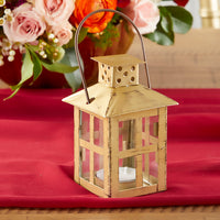 Thumbnail for Vintage Antique Gold Distressed Lantern - Small - Alternate Image 4 | My Wedding Favors