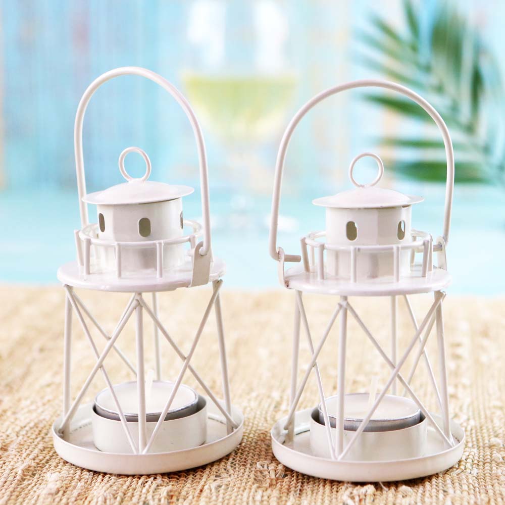 By the Sea Lighthouse Tealight Holder Lantern (Set of 4) - Alternate Image 4 | My Wedding Favors