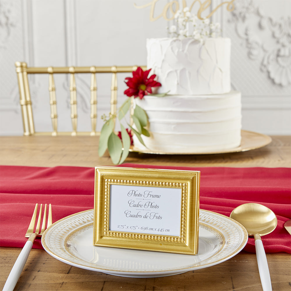 Beautifully Beaded Gold Place Card/Photo Holder (Set of 6) - Alternate Image 2 | My Wedding Favors