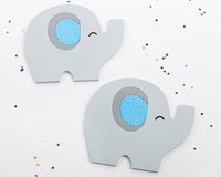 Thumbnail for Little Peanut Elephant Coaster (Blue) - Alternate Image 2 | My Wedding Favors