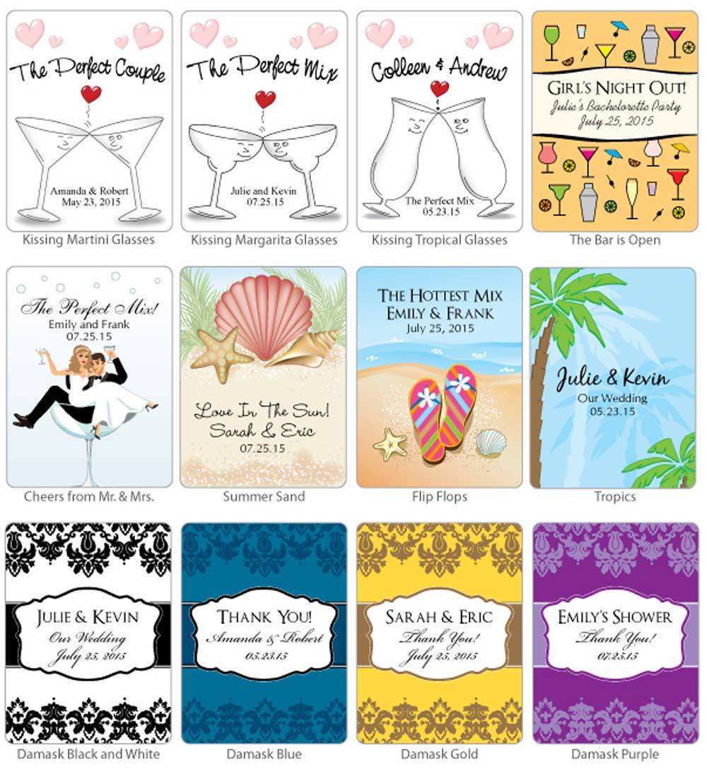 Personalized Wedding Margarita Favors (Many Designs Available) - Alternate Image 3 | My Wedding Favors
