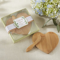 Thumbnail for Tastefully Yours Heart Shaped Bamboo Cheese Board - Alternate Image 7 | My Wedding Favors