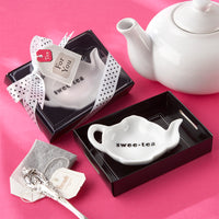 Thumbnail for Swee-Tea Ceramic Tea-Bag Caddies (Set of 4) - Bridal Shower Favors - Main Image | My Wedding Favors