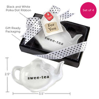 Thumbnail for Swee-Tea Ceramic Tea-Bag Caddies (Set of 4) - Bridal Shower Favors - Alternate Image 6 | My Wedding Favors