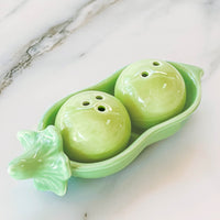 Thumbnail for Two Peas in a Pod Ceramic Salt & Pepper Shakers (Set of 4) - Alternate Image 2 | My Wedding Favors