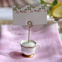 Thumbnail for Tea Time Whimsy Place Card Holder (Set of 6) - Alternate Image 5 | My Wedding Favors