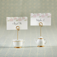 Thumbnail for Tea Time Whimsy Place Card Holder (Set of 6) - Main Image | My Wedding Favors