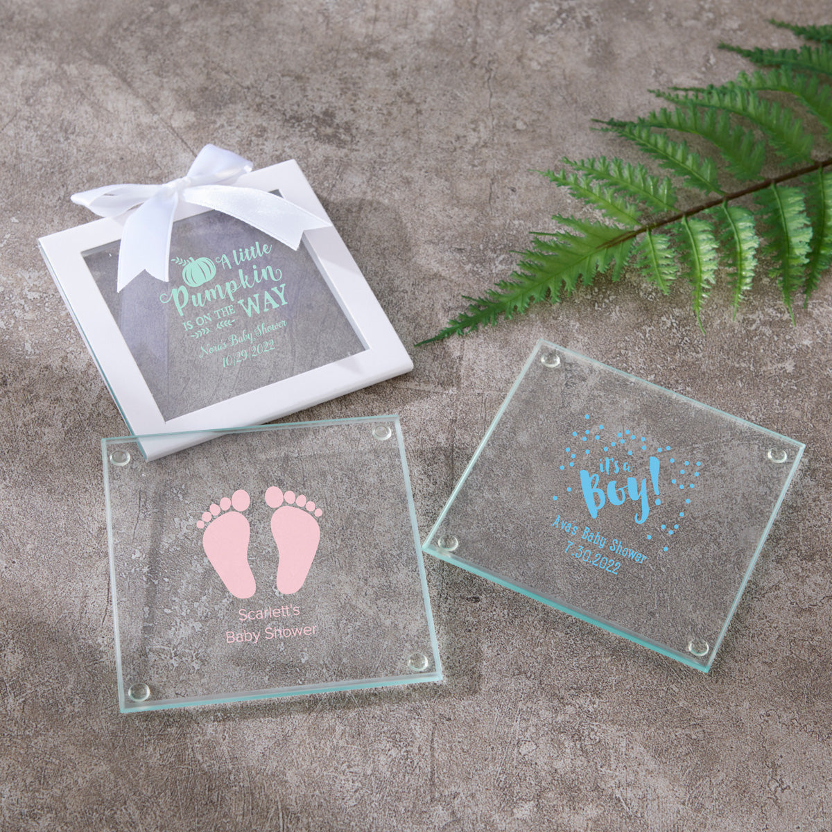 Personalized Glass Coaster (Set of 12) - Alternate Image 20 | My Wedding Favors