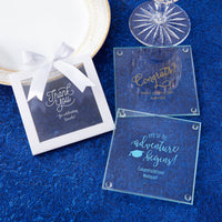 Thumbnail for Personalized Glass Coaster (Set of 12) - Alternate Image 9 | My Wedding Favors