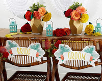 Thumbnail for Tropical Chic Bride & Groom Chair Signs - Alternate Image 2 | My Wedding Favors