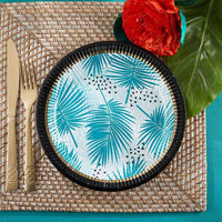 Thumbnail for Tropical Chic 9 in. Premium Paper Plates (Set of 8) - Main Image | My Wedding Favors