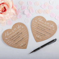 Thumbnail for Wedding Advice Card - Heart Shape (Set of 50) - Alternate Image 2 | My Wedding Favors