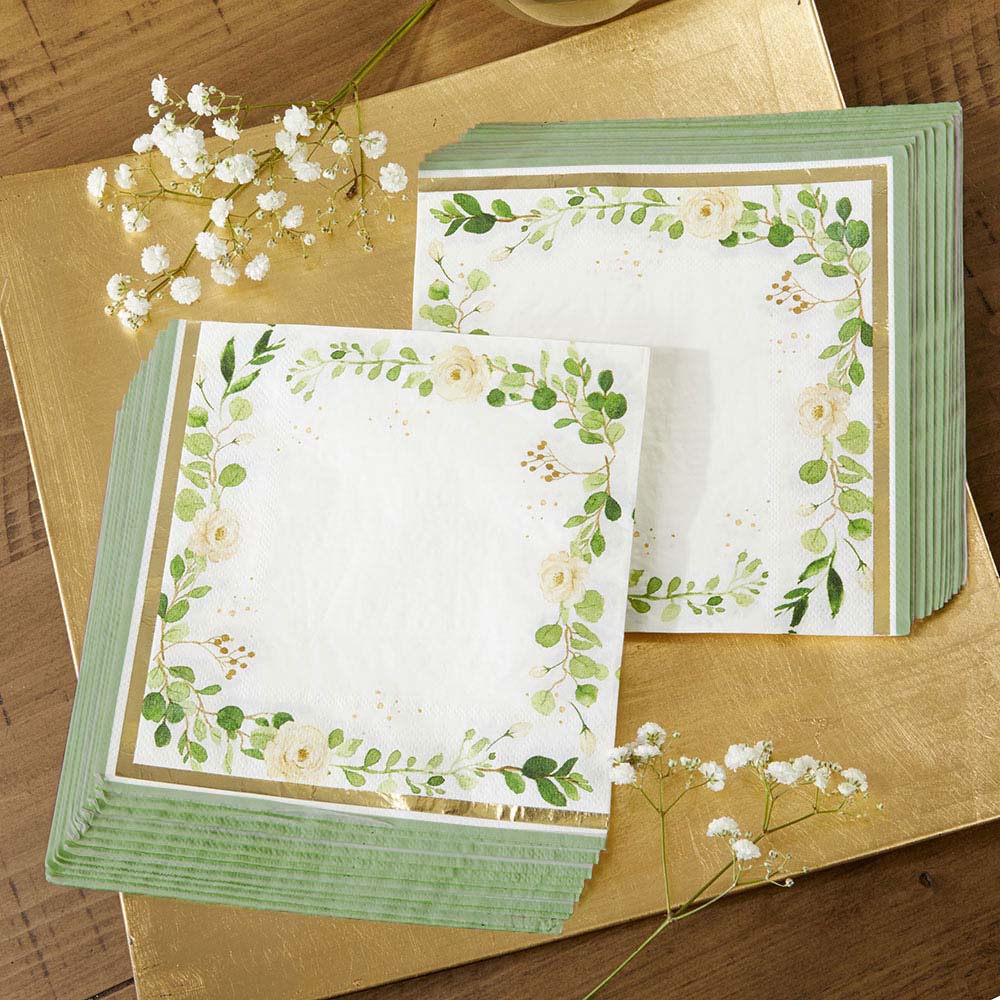 Botanical Garden 2 Ply Paper Napkins (Set of 30) - Alternate Image 5 | My Wedding Favors