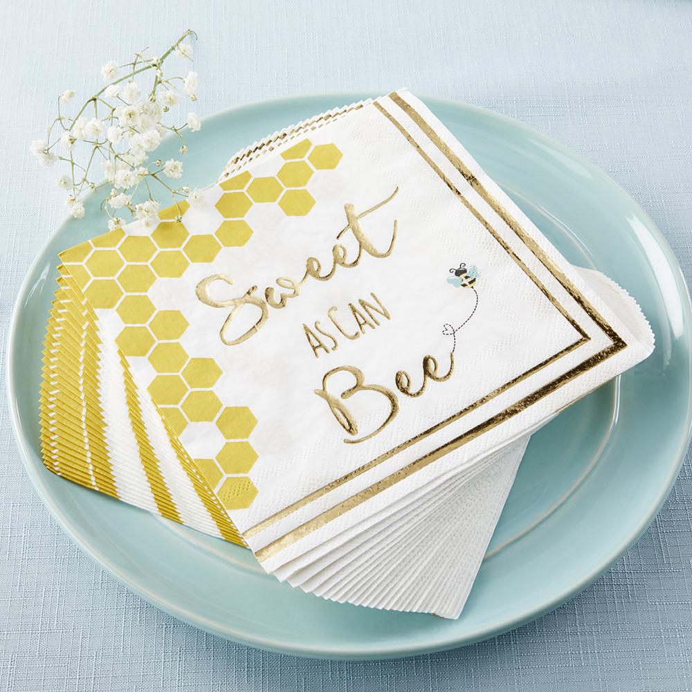 Sweet as Can Bee Paper Napkins (Set of 30) - Main Image | My Wedding Favors