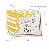 Thumbnail for Sweet as Can Bee Paper Napkins (Set of 30) - Alternate Image 6 | My Wedding Favors
