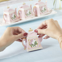 Thumbnail for Pink Tea Time Whimsy Teapot Favor Box (Set of 24) - Alternate Image 2 | My Wedding Favors
