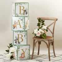 Thumbnail for Woodland Baby Block Box (Set of 4) - Main Image | My Wedding Favors