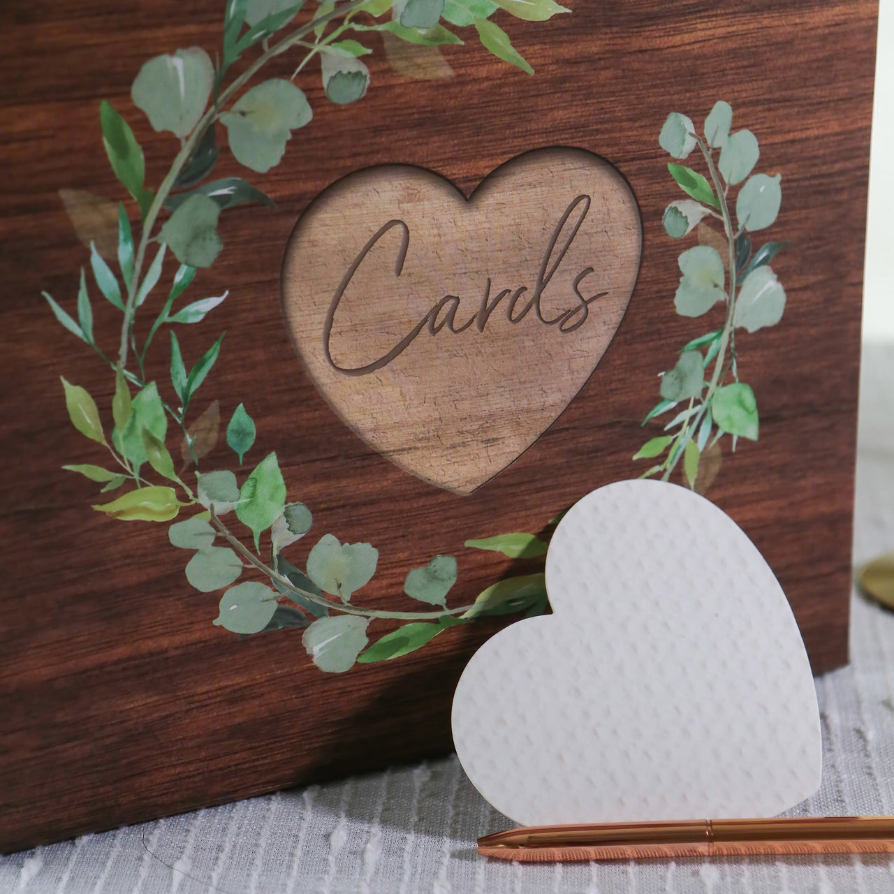 Rustic Brown Wood Card Box - Updated Alternate Image 3 - My Wedding Favors