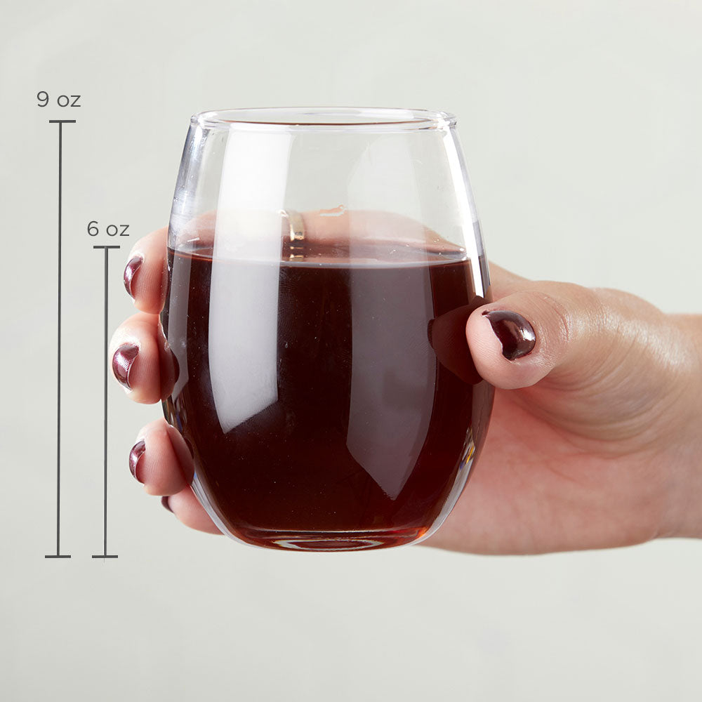 Personalized 9 oz. Stemless Wine Glass - Alternate Image 4 | My Wedding Favors