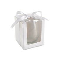Thumbnail for White 9 oz. Glassware Gift Box with Ribbon (Set of 20) - Alternate Image 9 | My Wedding Favors