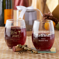 Thumbnail for Personalized 15 oz. Stemless Wine Glass - Alternate Image 3 | My Wedding Favors