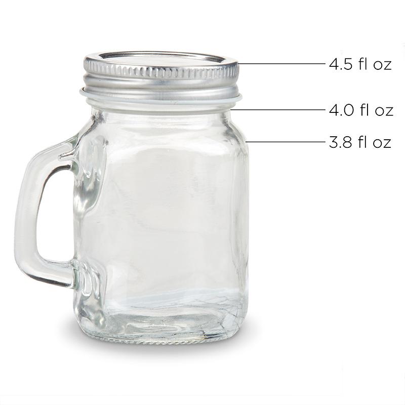 DIY 4 oz. Mini Mason Mug Shot Glass with Lid - Main Image2 | My Wedding Favors