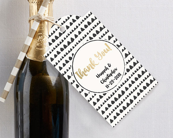 Personalized Modern Classic Statement Tags (Set of 12)