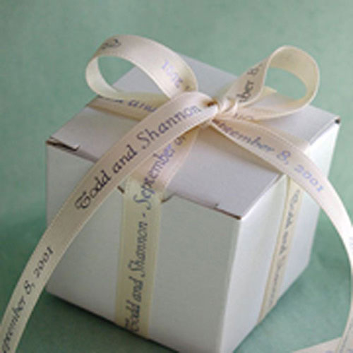 Personalized Ribbon (Continuous Double Face Satin 50 yard Roll) - Main Image | My Wedding Favors