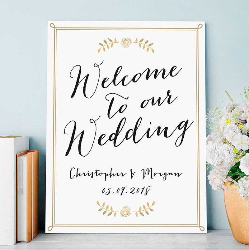 Personalized Wedding Poster (18x24) - Main Image | My Wedding Favors