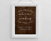 Thumbnail for Personalized Rustic Poster (18x24) - Alternate Image 2 | My Wedding Favors