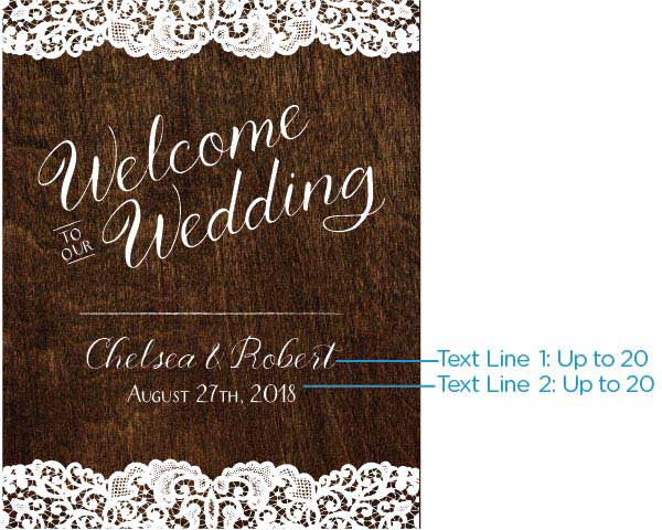 Personalized Country Poster (18x24) - Alternate Image 3 | My Wedding Favors