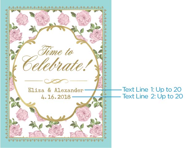 Personalized Tea Time Poster (18x24) (Multiple Designs Available) - Alternate Image 6 | My Wedding Favors