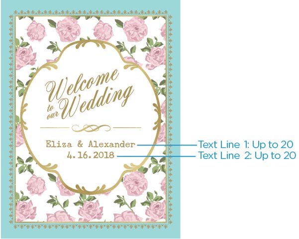 Personalized Tea Time Poster (18x24) (Multiple Designs Available) - Alternate Image 4 | My Wedding Favors