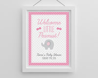 Thumbnail for Personalized Little Peanut Poster (18x24) (Pink or Blue) - Alternate Image 2 | My Wedding Favors