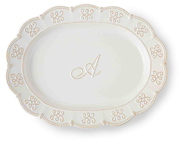 Initial Oval Monogram Platter - Multiple Options Available