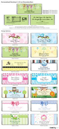 Thumbnail for Personalized Baby Shower Hershey's Chocolate Bars - Alternate Image 2 | My Wedding Favors