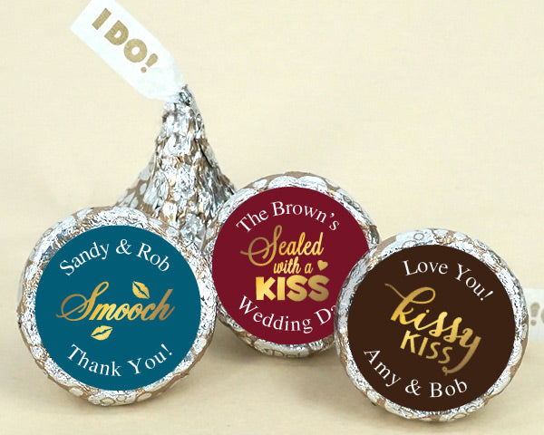 Personalized Shimmering Love I DO Plume Hershey's Kisses - Alternate Image 4 | My Wedding Favors