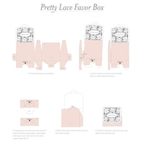 Thumbnail for Blush Lace Favor Box (Set of 10) - Alternate Image 4 | My Wedding Favors