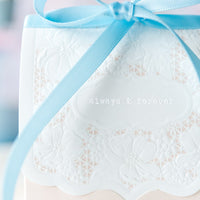 Thumbnail for Blush Lace Favor Box (Set of 10) - Alternate Image 3 | My Wedding Favors