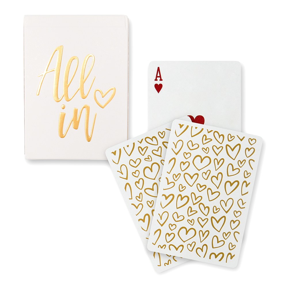 All In Gold Foil Playing Cards - Main Image | My Wedding Favors