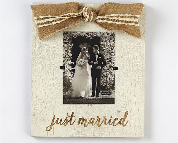 Just Married Wood 5x7 Frame